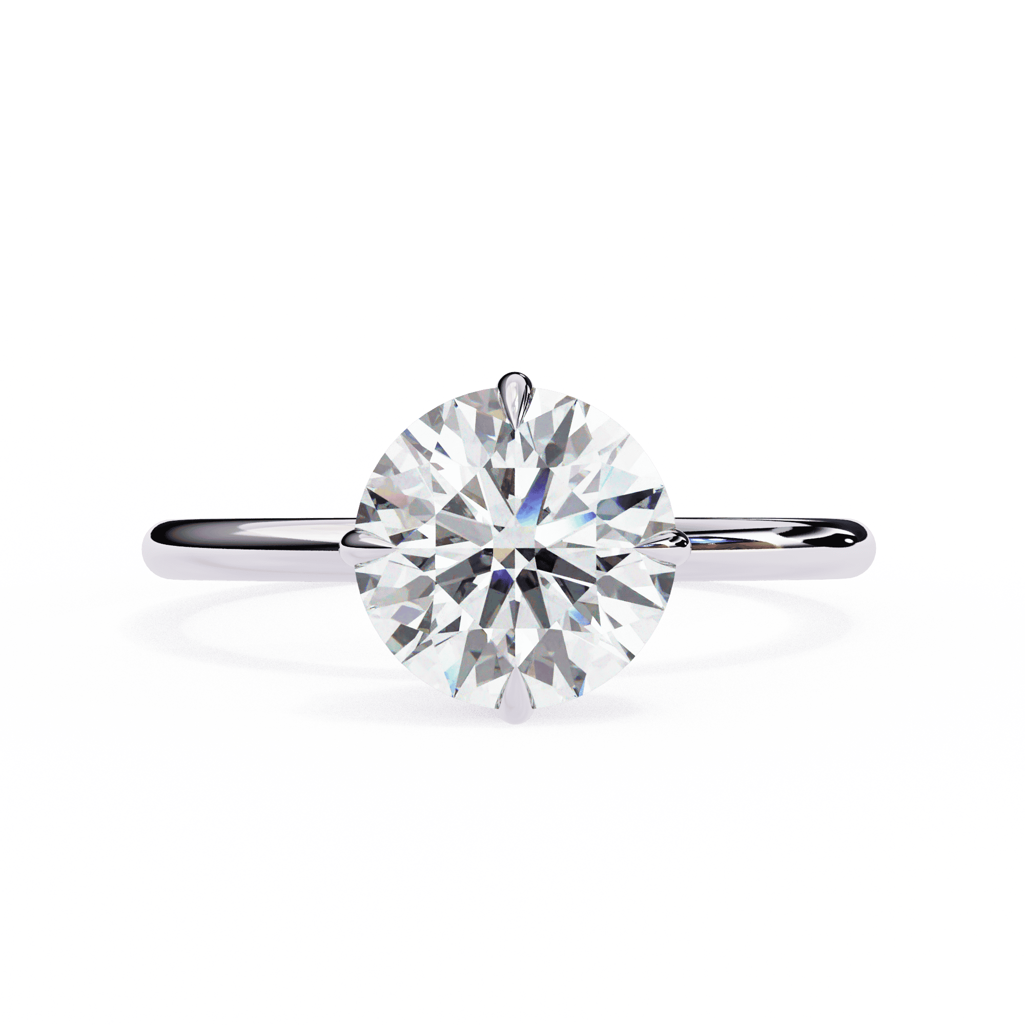 Round Brilliant Solitaire Diamond Engagement Ring